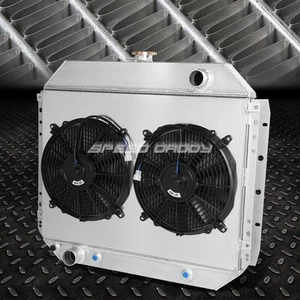 2-Row Performance Radiator Replacement+Cooling Fan for 68-79 Ford F100/F150/F250 - Picture 1 of 5