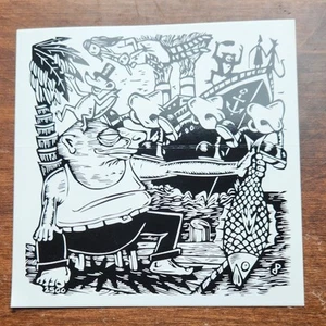 Phish Album Junta Sticker Jim Pollock Drygoods Rare 🔥🔥🐸🐸 - Picture 1 of 1