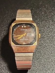 Orologio Uomo Vintage ECATKOR 23 Non Funzionante - Foto 1 di 4