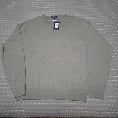 Peter Millar Excursionist Flex Crew Neck Sweater Green MS23XS02 Size Large New - Image 1 of 4