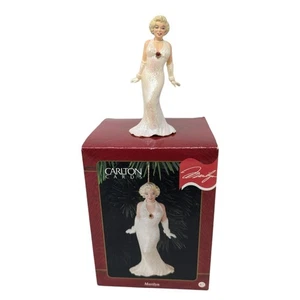 Carlton Karten Marilyn Monroe weißes Kleid 70. Geburtstag Weihnachtsschmuck 1996 - Bild 1 von 8