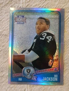 2001 Topps Archives Reserve #10 Bo Jackson Refractor Raiders - Picture 1 of 2