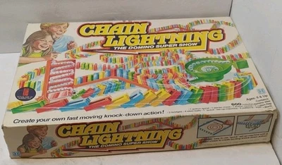 Vintage 1982 Chain Lightning The Domino Super Show Game  Hasbro - Image 1 of 4