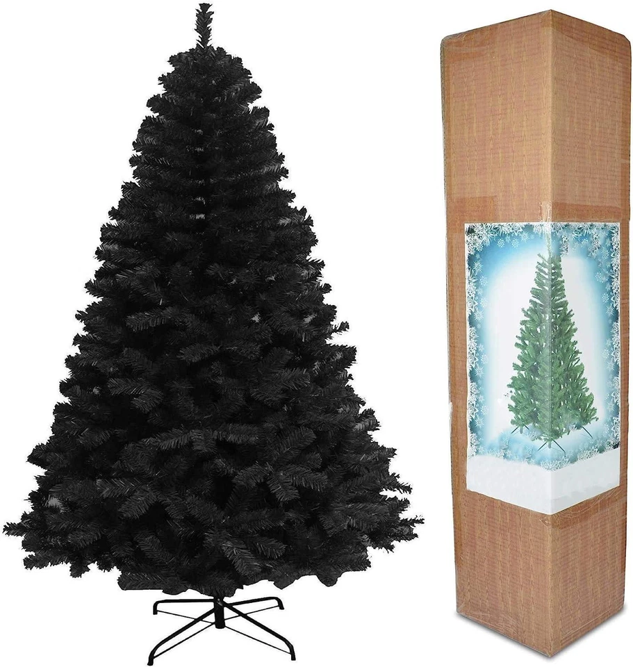 Christmas Tree SHATCHI Alaskan Pine Unlit Christmas Tree, Black - Multiple Sizes - Image 1 of 1
