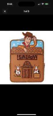 Mini Mochila Bolso Loungefly Disney Pixar Toy Story 30 Aniversario Woody Saloon Foto 1 de 4