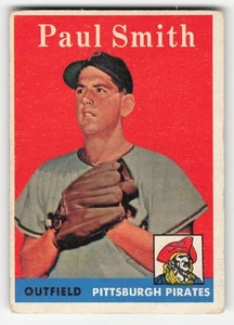 Paul Smith 1958 Topps #269 Pittsburgh Pirates Pr-Fr Glue - Picture 1 of 2