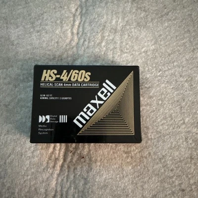 Maxell HS-4/60s Helical-Scan 4mm Data Cartridge Tape 1.3GB HS4 60 - NEU versiege - Bild 1 von 4