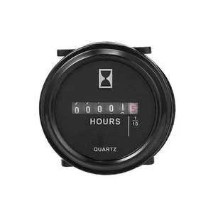 Durable Waterproof Hour Meter for Marine Boat Engine 2" Round Gauge Timer 12/24V - Picture 1 of 6