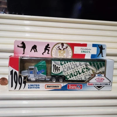 Matchbox Limited Edition 1995 1/80 NFL PHILADELPHIA EAGLES Truck Nu in VGood Box - Image 1 of 4