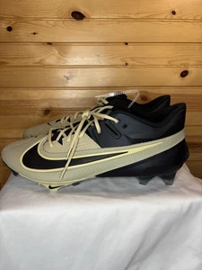 Nike Vapor Edge Elite 360 2 Football Cleats Black Army Gold Size 16 FJ6125-002 - Picture 1 of 8