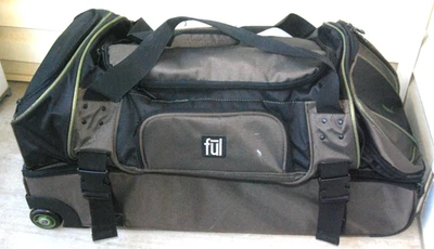 Ful 30 In. Rolling Duffel Bag Split-Level Storage Luggage Retractable Handle - Image 1 of 4