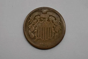 1865 Shield Two Cent #EB12582 - Picture 1 of 2