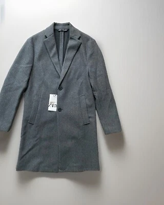 ❤️‍🔥ZARA Man MENS Size M COAT COMFORT KNIT Grey Brand NEW ⭐️⭐️⭐️ - Image 1 of 4