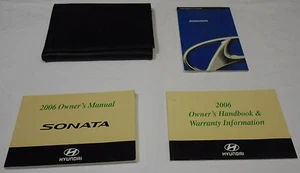 2006 HYUNDAI SONATA OWNER MANUAL 5/PC SET & BLACK HYUNDAI PREMIUM FACTORY CASE / - Foto 1 di 7