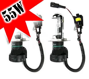 Pair H4 55W Xenon Hid Gas Discharge Bulbs Lighting Lamp Spare Part High / Low - Image 1 of 4