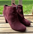 Rockport Dusty Rose Leather Ankle Boot w/ 4" Heel sz 11 (S1311)