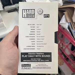Hard Vision Promo #71 VHS Music Tape: Dry Kill Logic, Nirvana, Slayer & More - Picture 1 of 2