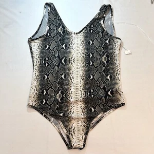 LUCKY & BLESSED Body Suit Women’s 1X Snake Print Tankini - Picture 1 of 7