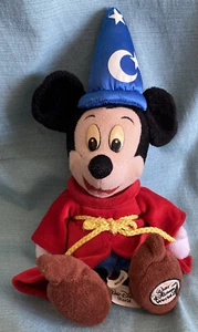 Vintage Walt Disney World MICKEY MOUSE Fantasia SORCERER Sitzsack Plüsch Figur - Bild 1 von 7
