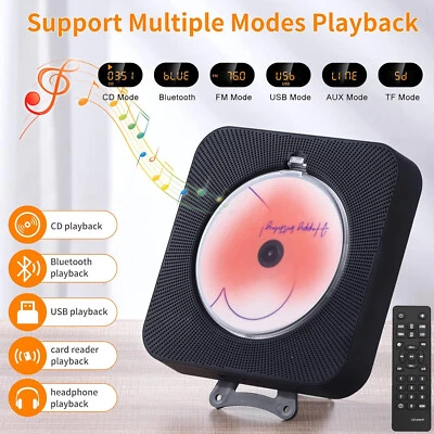 CD Player Bluetooth eingebauten HiFi Lautsprechern Desktop-Player Musik Spieler - Bild 1 von 4