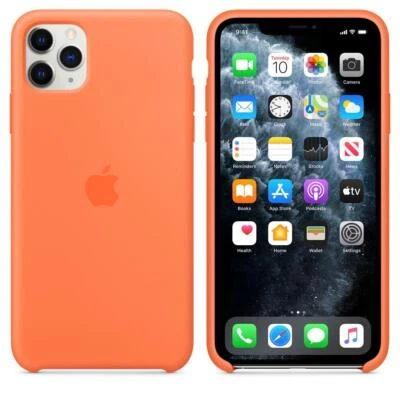 Custodia In Silicone Apple Ufficiale Per IPhone 11 Pro Max - Vitamina C - Nuovo - Immagine 1 di 4