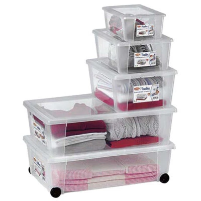 Visual Box Storage Trasparente Stefanplast Contenitore Scatola Multiuso Vestiti - Immagine 1 di 4