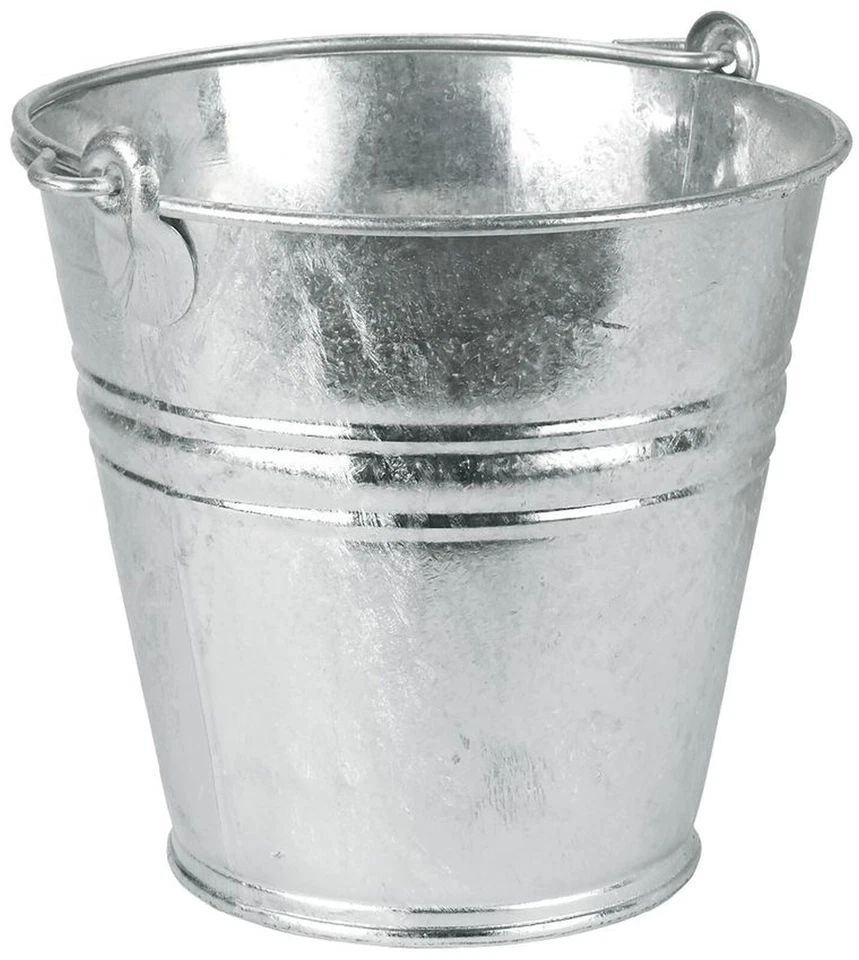 Wassereimer Metalleimer Dekoeimer Ascheeimer Blecheimer Zinkeimer Blumeneimer - Bild 1 von 1