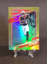 2021 Donruss Press Proof Premium Gold Holo Tee Higgins #213 Cincinnati Bengals