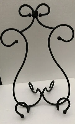 Caballete de mesa de hierro forjado soporte 15" de alto retrato cuadro arte libro de recetas Foto 1 de 4