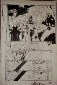 EXILES #39 SEITE 15 ORIGINAL KUNST JIM CALAFIORE MARK MCKENNA X-MEN VIELFRASS - Bild 1 von 1