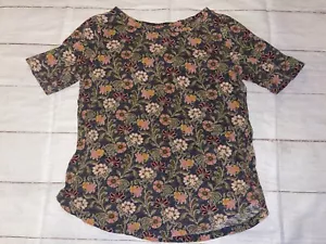 Camiseta básica floral pequeña loft para mujer - Imagen 1 de 1
