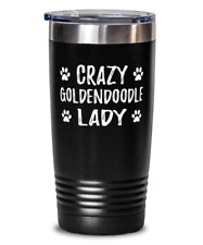 Crazy Goldendoodle Lady 20oz Tumbler Travel Mug Funny Dog Mom Gift Idea