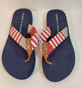 Tommy Hilfiger Red,White,Blue Sandals / Flip Flops/ Great condition - Picture 1 of 6