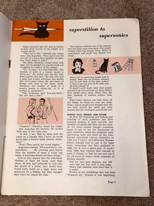 Vintage 1956 Superstizione ai Supersonici educazione studentesca scienze generali - Foto 1 di 12