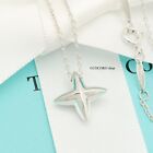 Tiffany & Co. Elsa Peretti Sirius Star Necklace Pendant 16.1" Silver 925 w/Pouch