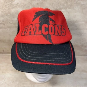 Vintage Atlanta Falcons Mesh Strapback Trucker Adjustable Hat Cap NFL 70s 80s - Bild 1 von 5