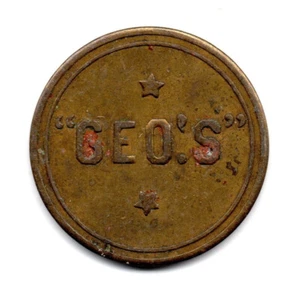 GEO’S • GOOD FOR 5¢ IN TRADE • CHAPPELL, NEBRASKA, NE. • TC-500733 - Picture 1 of 2