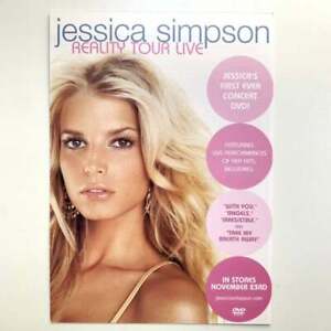 Jessica Simpson - Reality Tour / Christmas album Promo bin card/postcard 2004