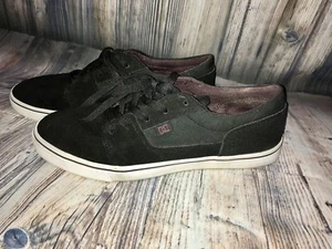 DC shoes black skater style size 9 M canvas low top trendy casual - Picture 1 of 10
