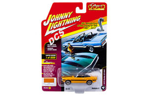 JOHNNY LIGHTNING  1970 SHELBY GT 500 1/64 GRABBER ORANGE DIECAST CAR JLCP7059 B