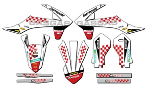 2021-2024 MC-E 3 CHECK White Senge Graphics Kit Compatible with GASGAS - Bild 1 von 10
