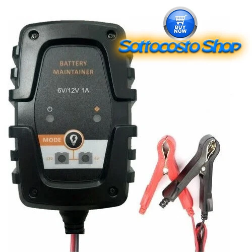 MANTENITORE BATTERIA MOTO AUTO CARICA FINO 14 AMPERE 1A 6-12V 100 240V - Immagine 1 di 1