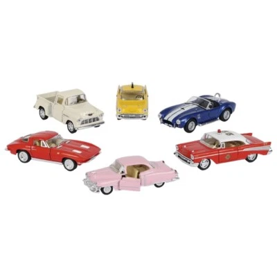 COLLEZIONE COMPLETA CON 6 AUTO D'EPOCA SCALA 1/32 DIE CAST MODELS KINSMART 12240 - Immagine 1 di 3