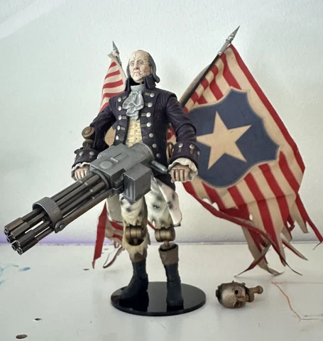 Neca Bioshock Infinite Motorized Patriot Ben Franklin action figure loose Cover