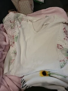 Catos Serenitysol Bright White Ss Blouse 18/20 - Picture 1 of 10