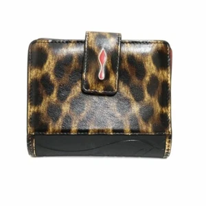 Christian Louboutin Panettone Wallet Bifold Brown Leather Made in Italy With Box - Picture 1 of 12
