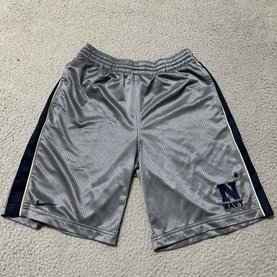 FLAW- Navy Midshipmen Shorts Men's Small Nike Gray Dri Fit - Image 1 of 4