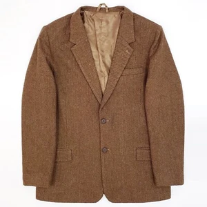 KIRRIN FINCH Woll Tweed Blazer Sakko Fischgrät nicht-binarisch androgyn 3XL - Bild 1 von 9