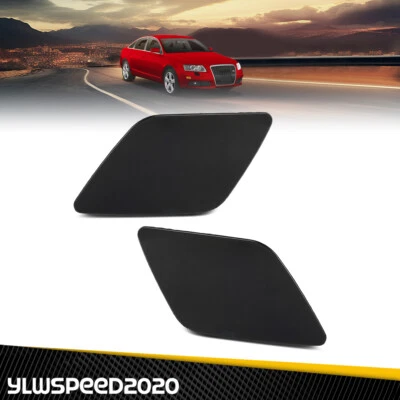Fit For 2005-2008 Audi A6 Quattro Headlight Washer Cover Cap Left & Right Side - Image 1 of 4