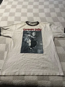 Vintage 1991 Tour Green Day Shirt Billie Joe Armstrong White USA Gr. L Large - Bild 1 von 8